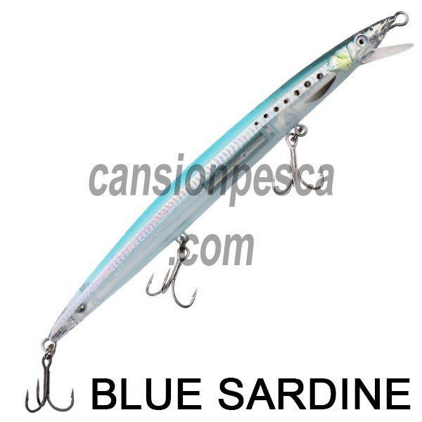 pez rigido savage gear sandeel jerk minnow 14.5cm - pez rigido savage gear sandeel jerk minnow blue sardine