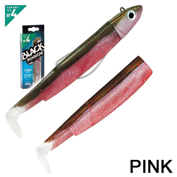 Black Minnow 70 - Doble Combo - Shore - 3g - Fluo Pink