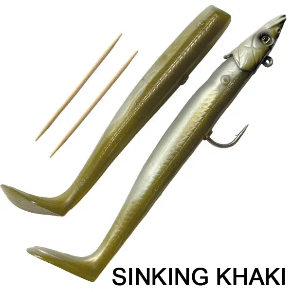 pez vinilo savage gear sandeel v2 15.5cm - pez vinilo savage gear sandeel v2 sinking khaki pez-vinilo-savage-gear-sandeel-v2-sinking-khaki