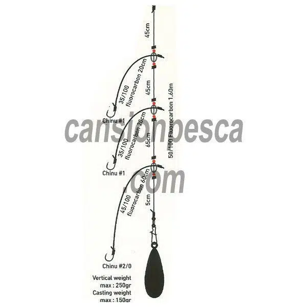 Alternative view of pie daiwa competition boat d'rig extra heavy