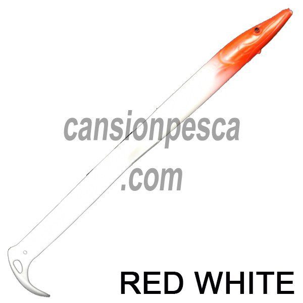 pez vinilo red gill original flasher 7cm - red gill red white