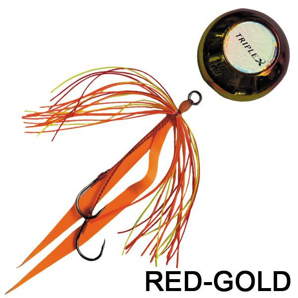 Como pescar a Tai Rubber - tai ruber cross two triplex 180gr red gold