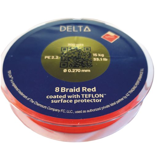 trenzado-delta-teflon-8-braid-red