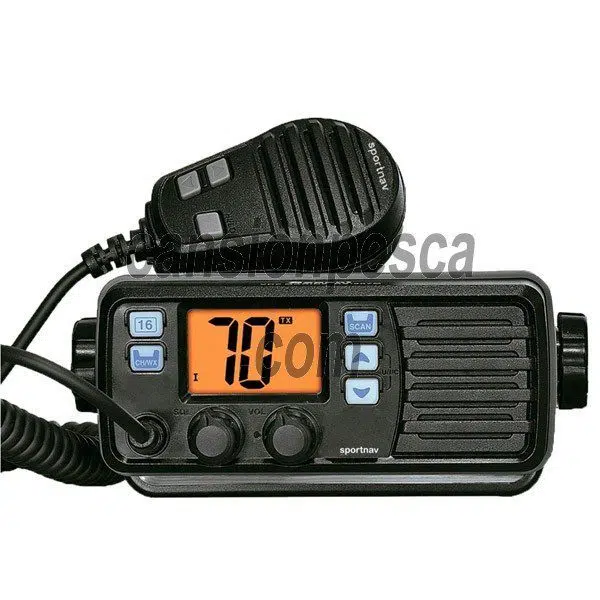 vhf sportnav spo507M sin dsc + antena opek mc-15